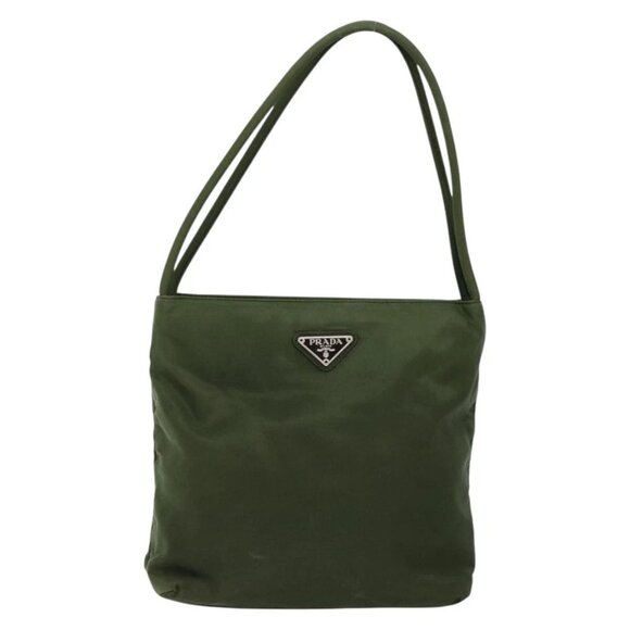 PRADA Tote Bag Nylon Green Auth 139194 - Picture 2 of 16